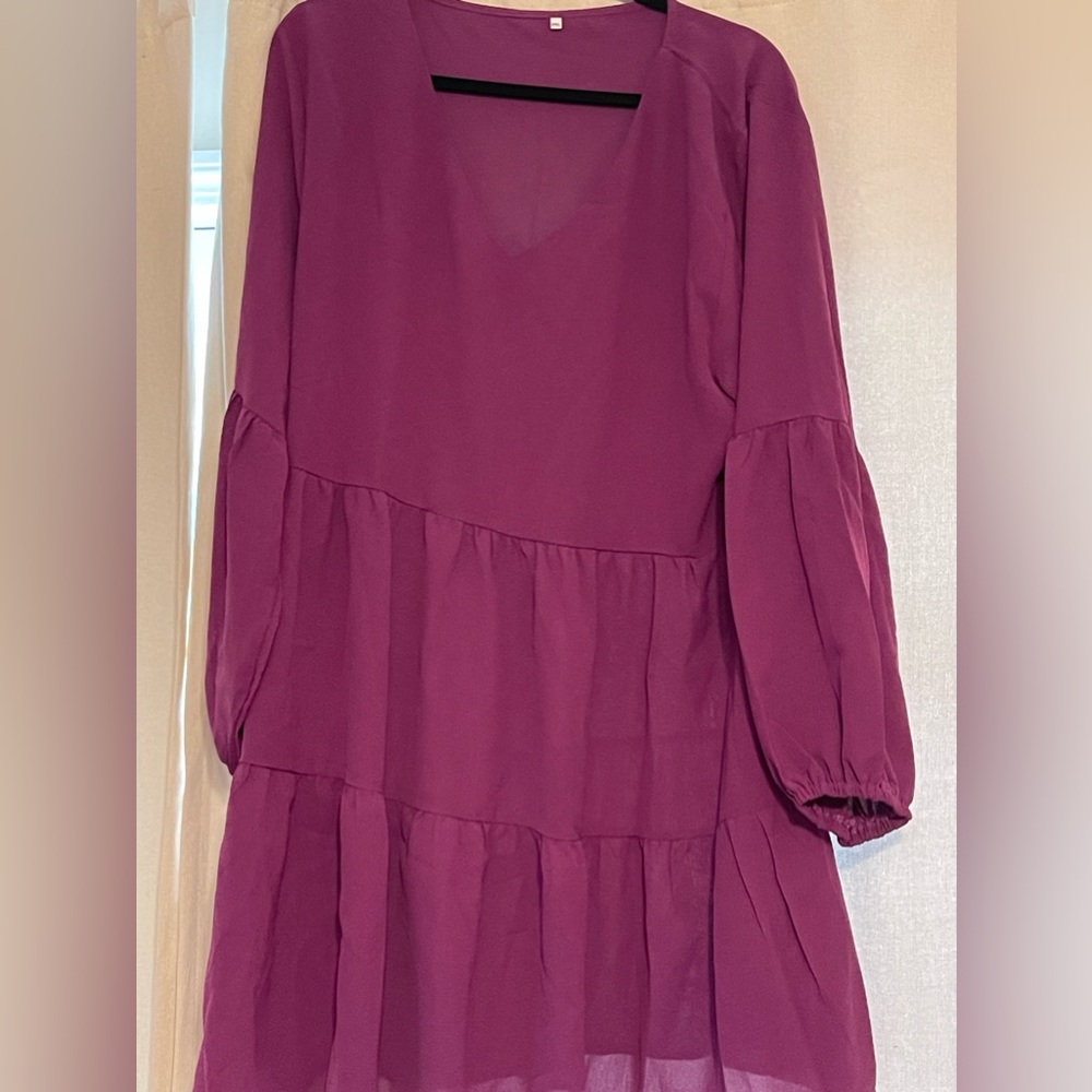Tiered long sleeve dress (Amazon)